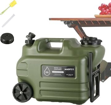 Madfox Galon Air PE Tekerlekli Musluklu Su Bidonu 28 Litre GREEN MZ