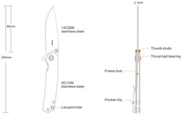 RUIKE P801-SB ÇAKI