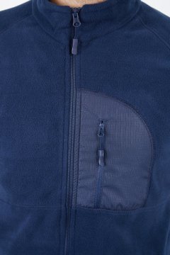 Alpinist Motus Tam Fermuarlı Polar Indigo