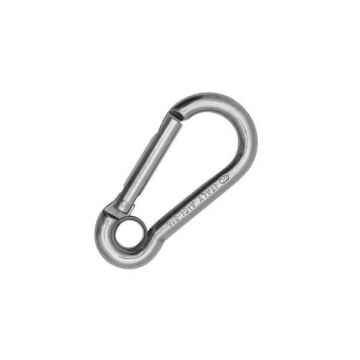 Kong Classic Eye Parlak AISI 316 Paslanmaz Çelik Simetrik Gözlü Karabina 8 kN 80 mm Keylock 555E0GPP0KK