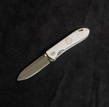 Kam İçten Kilitli Tactical Çakı Kırçıllı Beyaz - T20 - N690