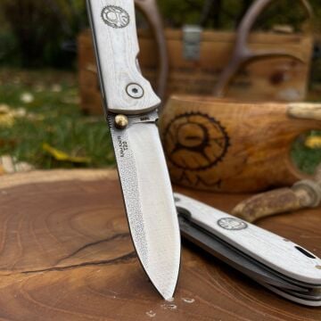 Kam İçten Kilitli Tactical Çakı Kırçıllı Beyaz - T20 - N690