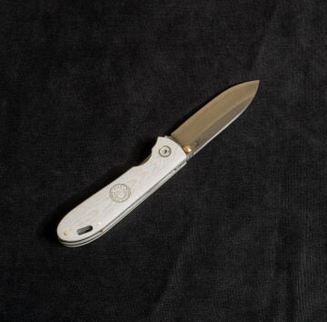 Kam İçten Kilitli Tactical Çakı Kırçıllı Beyaz - T20 - N690