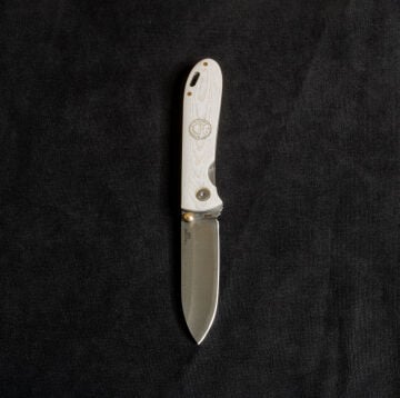 Kam İçten Kilitli Tactical Çakı Kırçıllı Beyaz - T20 - N690