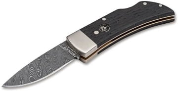 Böker Manufaktur Pocket Bog Oak Damascus Çakı