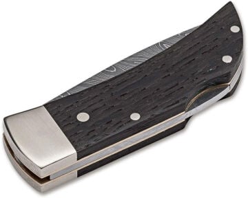 Böker Manufaktur Pocket Bog Oak Damascus Çakı
