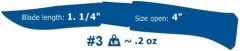 Opinel Inox Kayın Saplı 3 No Çakı (001071)