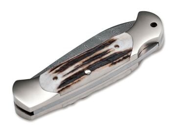 Böker Manufaktur Scout Spearpoint Stag Damascus Çakı