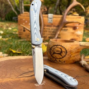 Kam İçten Kilitli Rulmanlı Tactical Çakı Jean (Kot) Desenli Mikarta - T20 - N690