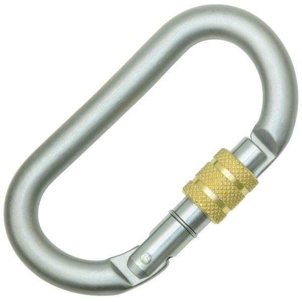 Kong Oval Steel Classic Screw Sleeve Lunar White Vidalı Screw Sleeve Kilitli 24 kN Karbon Çelik Oval Karabina EN 362/B 430LD099PKK
