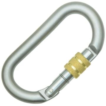 Kong Oval Steel Classic Screw Sleeve Lunar White Vidalı Screw Sleeve Kilitli 24 kN Karbon Çelik Oval Karabina EN 362/B 430LD099PKK