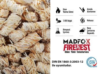 Madfox FireNest Doğal Odun Yünü Tutuşturucu 250 gr MZ