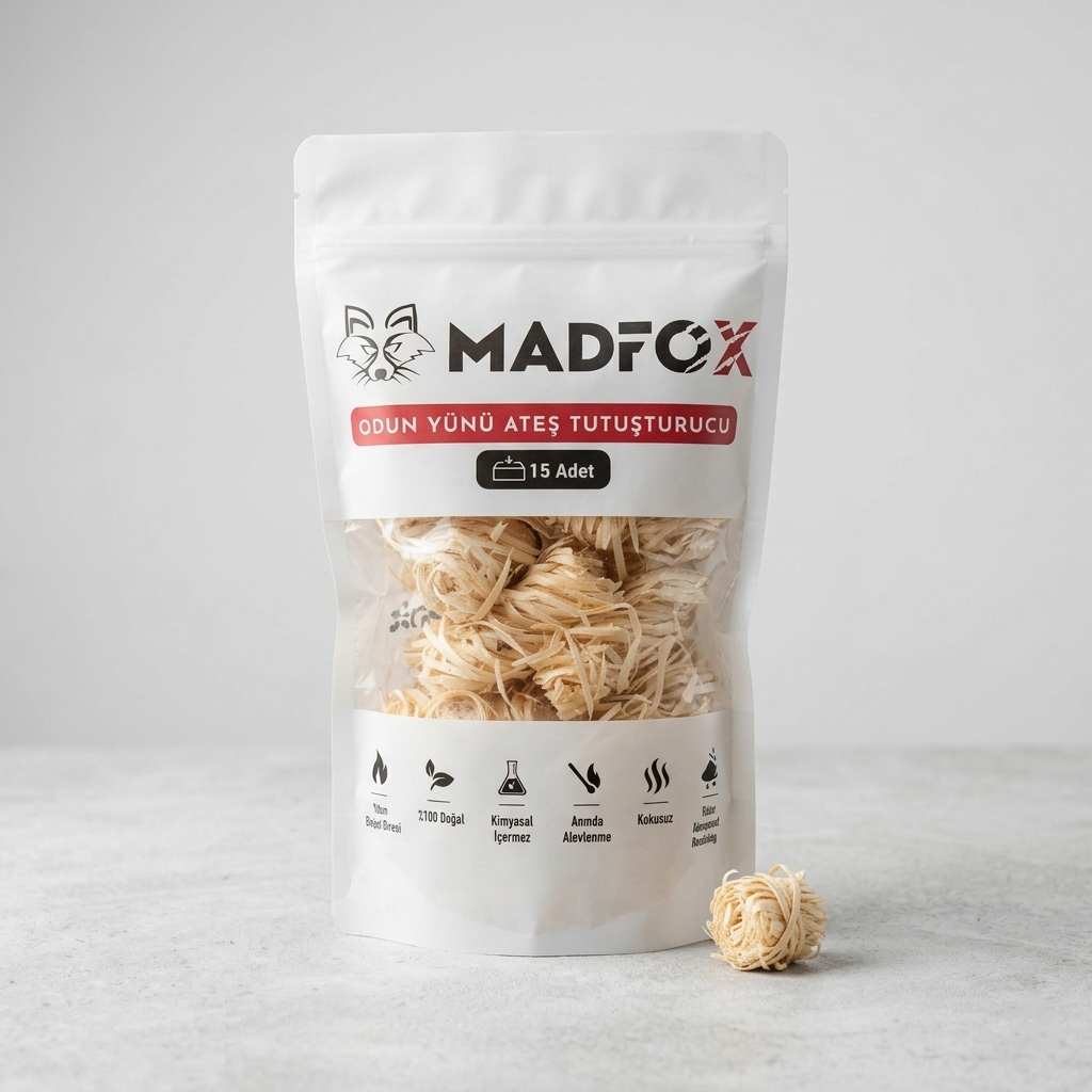 Madfox FireNest Doğal Odun Yünü Tutuşturucu 250 gr MZ