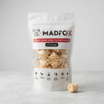 Madfox FireNest Doğal Odun Yünü Tutuşturucu 250 gr MZ