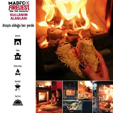 Madfox FireNest Doğal Odun Yünü Tutuşturucu 250 gr MZ