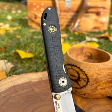 Kam İçten Kilitli Tactical Çakı Siyah Deri Görünümlü - T20 - 4116