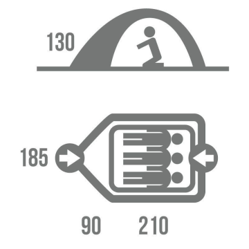 Husky Beast 3 Kişilik Çadır (Çift Girişli)