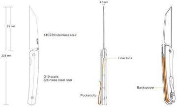 RUIKE P865-B ÇAKI