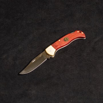 Kam Sırttan Kilitli Çakı Paduk Kızıl - Pirinç - K10-4116