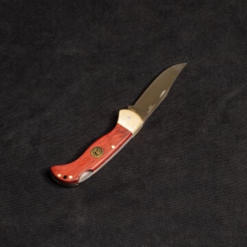 Kam Sırttan Kilitli Çakı Paduk Kızıl - Pirinç - K10-4116