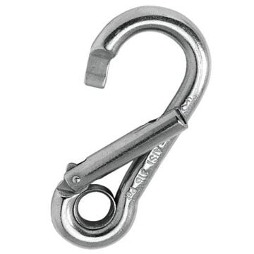 Kong Classic Eye Genius Parlak AISI 316 Paslanmaz Çelik Simetrik Gözlü Yandan Açılır Karabina 12 kN 100 mm Keylock 590I0BPP0KK
