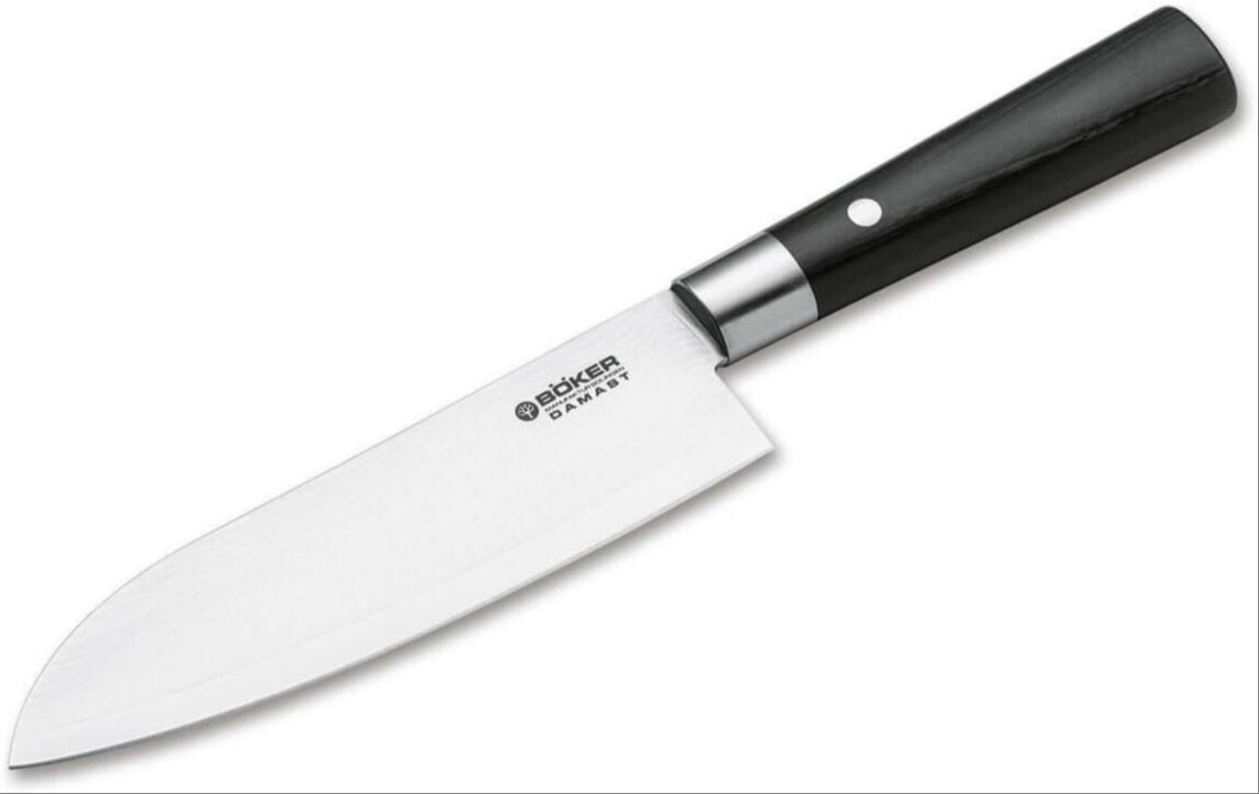 Böker Manufaktur Damascus Black Santoku Bıçak