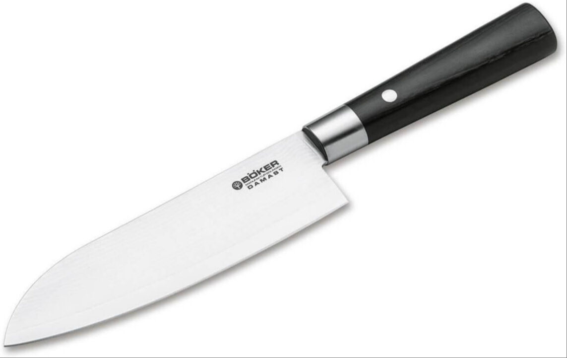 Böker Manufaktur Damascus Black Santoku Bıçak