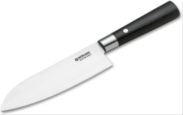 Böker Manufaktur Damascus Black Santoku Bıçak