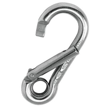 Kong Classic Eye Genius Parlak AISI 316 Paslanmaz Çelik Simetrik Gözlü Yandan Açılır Karabina 20 kN 120 mm Keylock 590L0BPP0KK