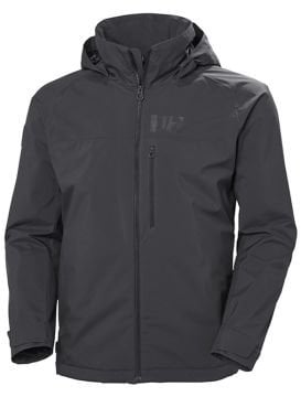 Helly Hansen HP Racing Lifaloft Hooded Jacket Erkek Ceket Ebony Antrasit
