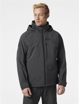 Helly Hansen HP Racing Lifaloft Hooded Jacket Erkek Ceket Ebony Antrasit