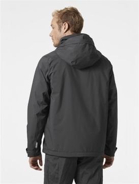 Helly Hansen HP Racing Lifaloft Hooded Jacket Erkek Ceket Ebony Antrasit