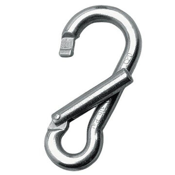Kong Classic Genius Parlak AISI 316 Paslanmaz Çelik Simetrik Yandan Açılır Karabina 20 kN 120 mm Keylock 590L0APP0KK