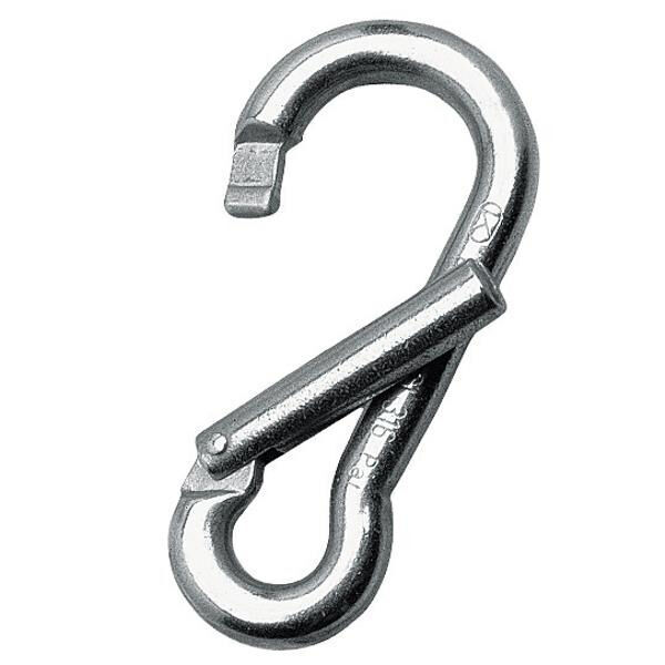 Kong Classic Genius Parlak AISI 316 Paslanmaz Çelik Simetrik Yandan Açılır Karabina 8 kN 80 mm Keylock 590E0APP0KK