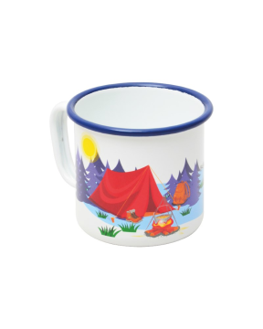 Campout Emaye  Kupa  Beyaz Bardak