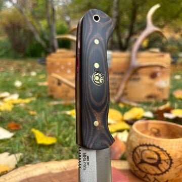 Kam Bushcraft Av Orman Bıçağı - Siyah/Kahverengi Kompakt Mikarta - A10- N690