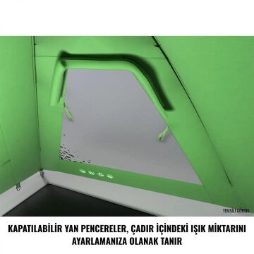 HUSKY Biggles 5 Kişilik Çadır (Yeşil)