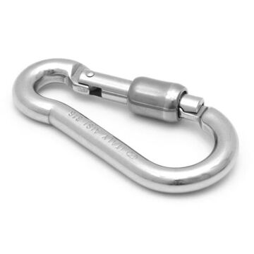 Kong Classic Express Eye External Opening Parlak AISI 316 Paslanmaz Çelik Express Kilitli Gözlü Dışa Açılır Karabina 12 kN 100 mm Keylock 560IVEPPPKK