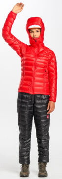 PAJAK Phantom Women Kırmızı 750 Fill RDS Kaz Tüyü Kadın Ultralight Outdoor Mont