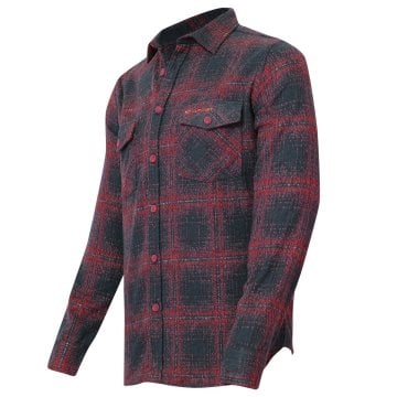 Alpinist Vejan Erkek Ekose Outdoor Gömlek Lacivert-Kırmızı