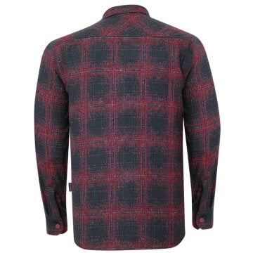 Alpinist Vejan Erkek Ekose Outdoor Gömlek Lacivert-Kırmızı