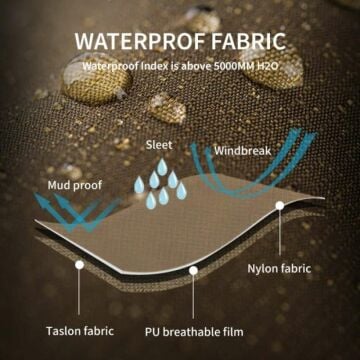 Naturehike NH20HJ011 Waterproof Gaiter Tozluk Leopard - Autumn Green Man Basic