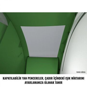 HUSKY Caravan 12 5 Kişilik Çadır (Yeşil)