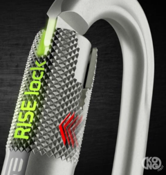 Kong X-large Carbon Rise Lock™(Çelik Iki Kilitli Otomatik Emniyet Karabinası)