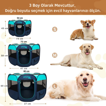 KingCamp PETS Ancona L Portatif Köpek Çadırı