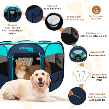 KingCamp PETS Ancona M Portatif Köpek Çadırı