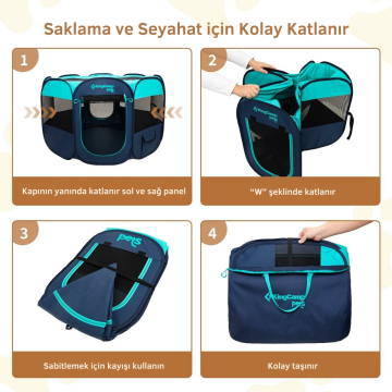 KingCamp PETS Ancona M Portatif Köpek Çadırı