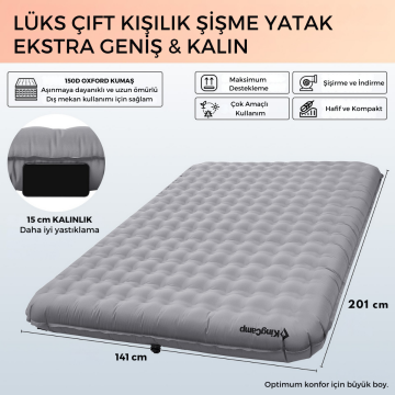 KingCamp King Airbed Double Çift Kişilik Şişme Yatak
