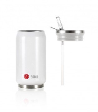 Pull Can'it Shiny Snow Beyaz Renkli Termos Bardak