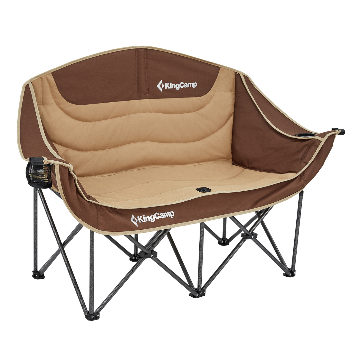 KingCamp Canna C20 Loveseat Double Çift Kişilik Katlanır Kamp Sandalyesi Coffee